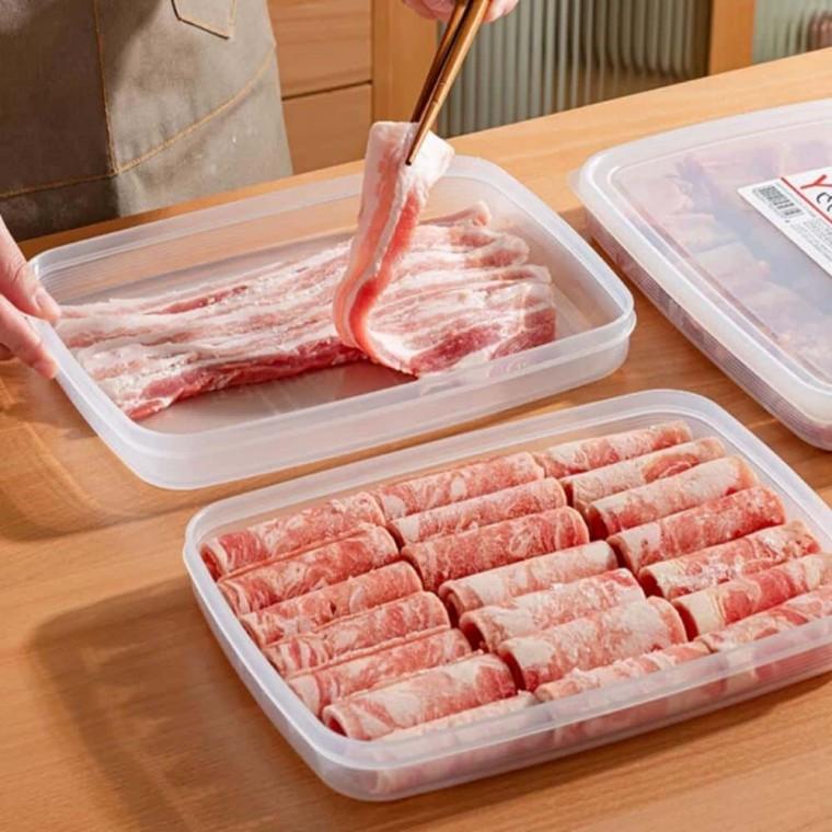 나카야 Y 밀폐통 1L 사각밀폐용기 냉장고정리용기 냉장고소분용기