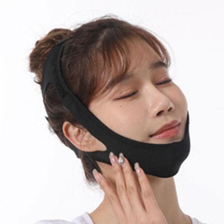 여성 페이스 실용 리프팅 밴드 블랙 1P 입벌림 방지 처진 턱선 V라인 이중턱