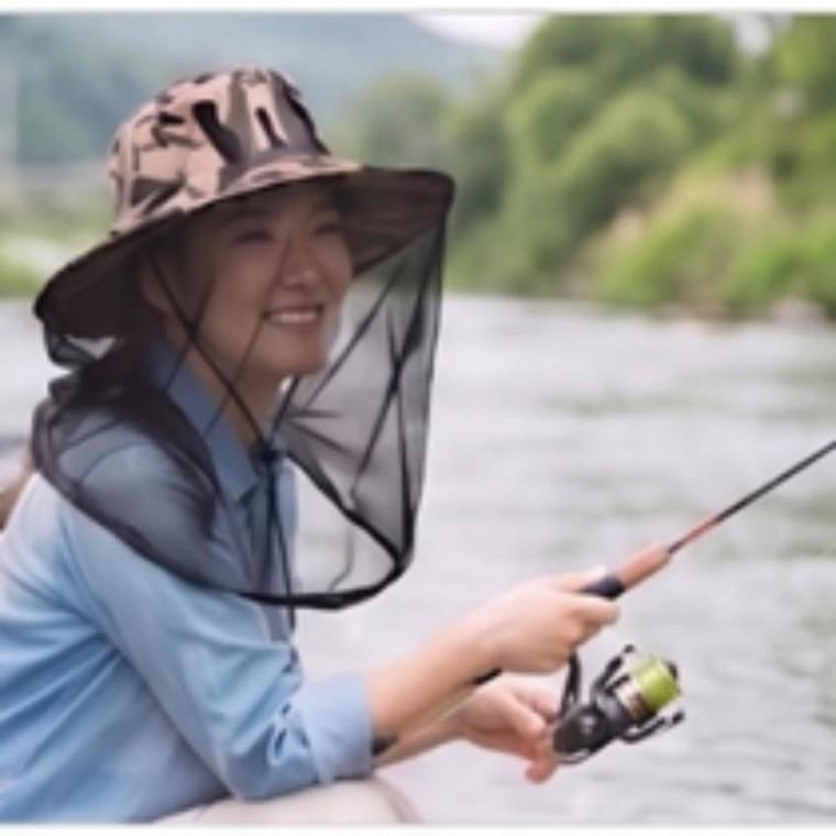 정글모 벌초용 야외활동 모자 보호망 캠핑 방충망 안면 양봉
