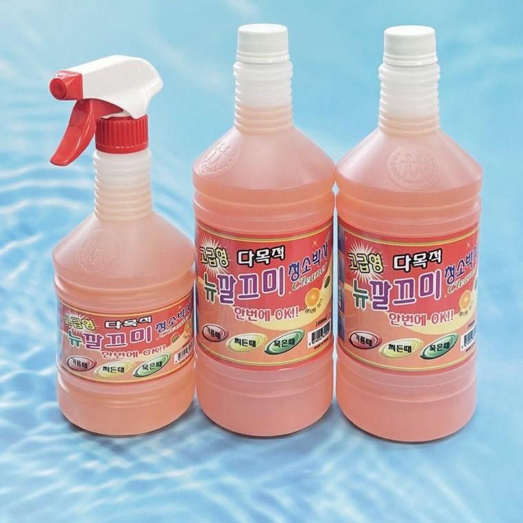 다목적 초강력 효율 찌든때 세정제 뉴 깔끄미 600ml( 3종세트)