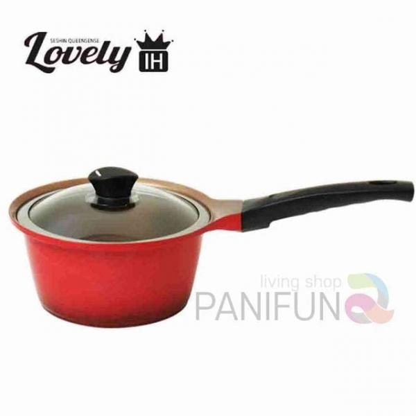 인덕션 세라믹 편수 냄비 18cm 세라믹냄비 주방냄비 식당냄비 캠핑냄비 인덕션용냄비