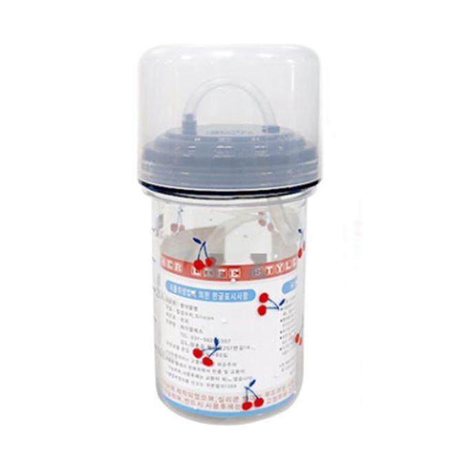 실리콘 빨대 텀블러 물병 물통 보틀 빨대컵 400ml