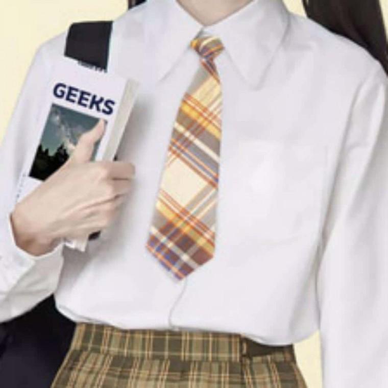 교복 자동 넥타이 옐로우 단체넥타이 자동넥타이 스쿨룩넥타이