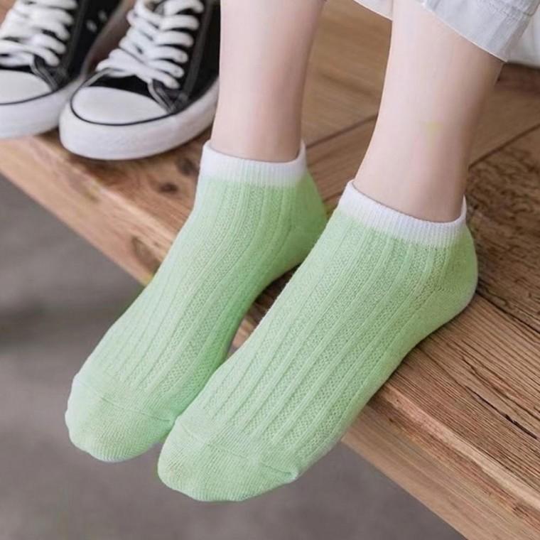여성 5컬러 모던 여름 파스텔톤 데일리 발목양말 5켤레