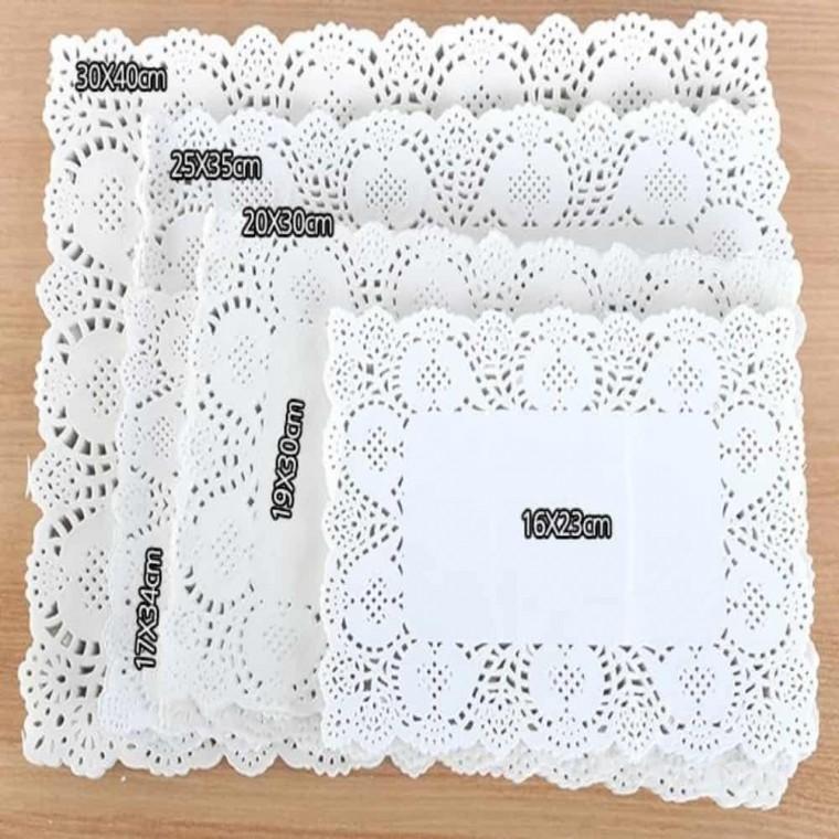 도일리 페이퍼 사각(19x30cm)100매 생일파티소품 생일장식 크리스마스파티 파티장식 파티냅킨 파티소품 이