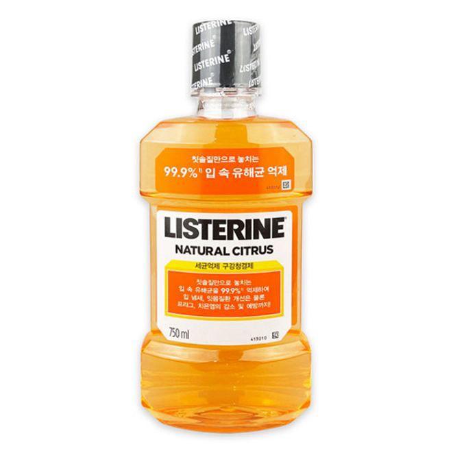 리스테린 구강 청결제 입냄새제거 가글 시트러스750ml
