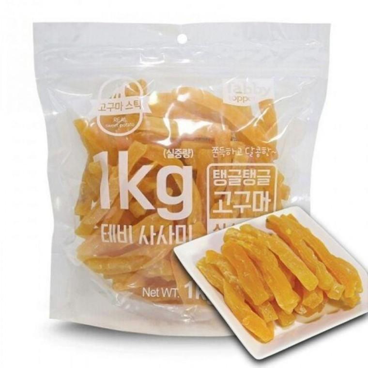 반려견 쫀득 정돈 고구마 트릿 스틱형 1kg 1P 섬유질 영양