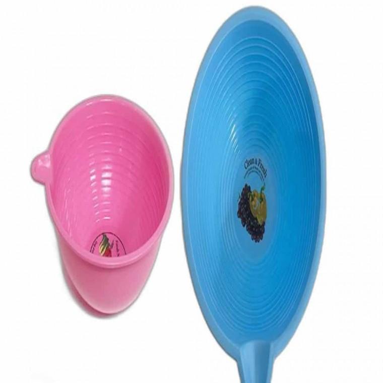 원형 바가지 32.5cm 쌀세척볼 채소세척볼 물바가지 플라스틱바가지 자루바가지 화장실바가지 야채세척볼 프