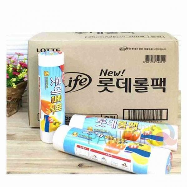 비닐롤팩 500매 12개 투명비닐백 일회용비닐봉지 비닐포장 음식봉투 투명봉투