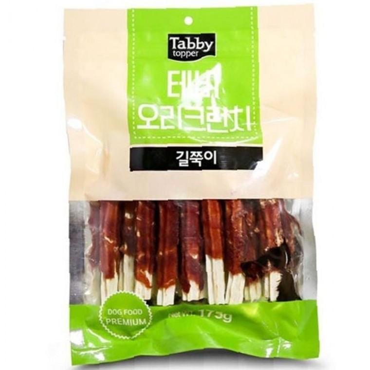 강아지 아기자기 오리 크런치 스틱 175g 1P 애견 고기말이 개껌