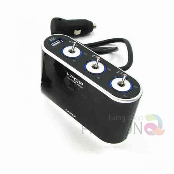 차량 USB 3구 소켓 차량용멀티소켓 시거잭소켓 멀티탭 자동차멀티소켓 소켓