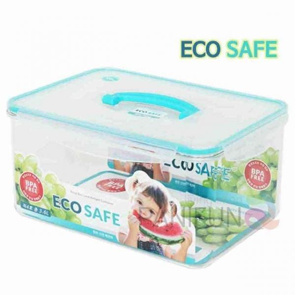 밀폐보관용기 3.6L 김치통 김장김치통 플라스틱반찬통 냉장고보관용기 사각밀폐용기