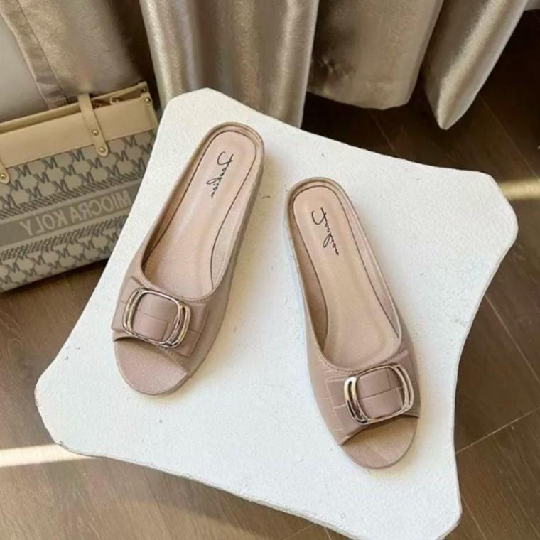 버클 하프 부드러운 슬리퍼 편안한 착용감 여름 데일리