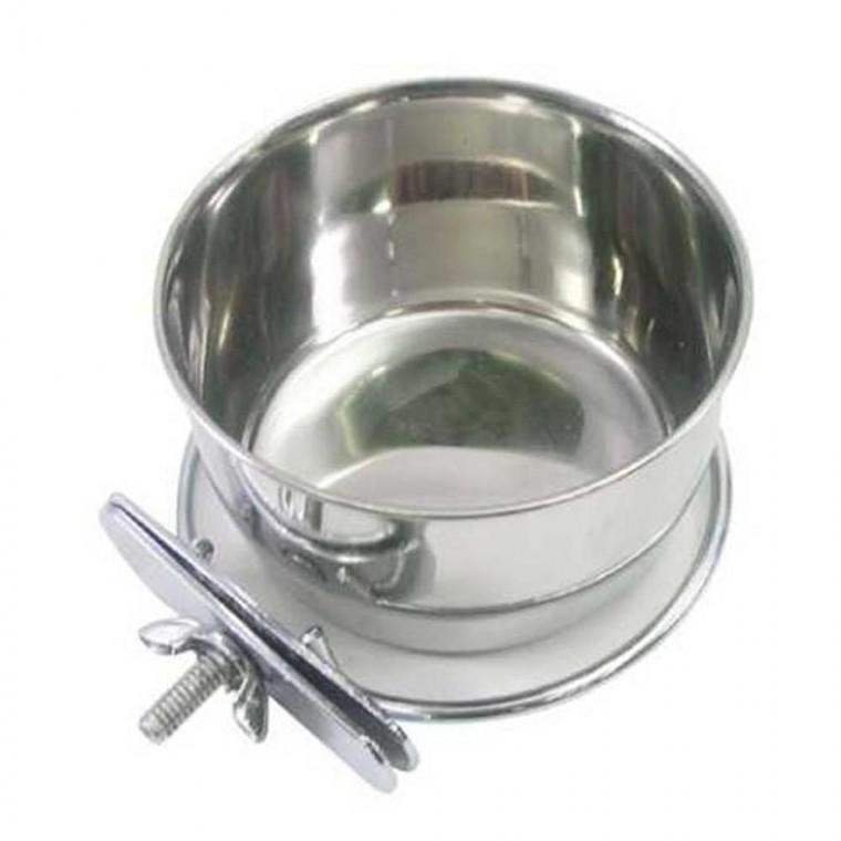 반려견 철장걸이 탄탄 스텐 식기 30oz 1P 애견 급식 급수기