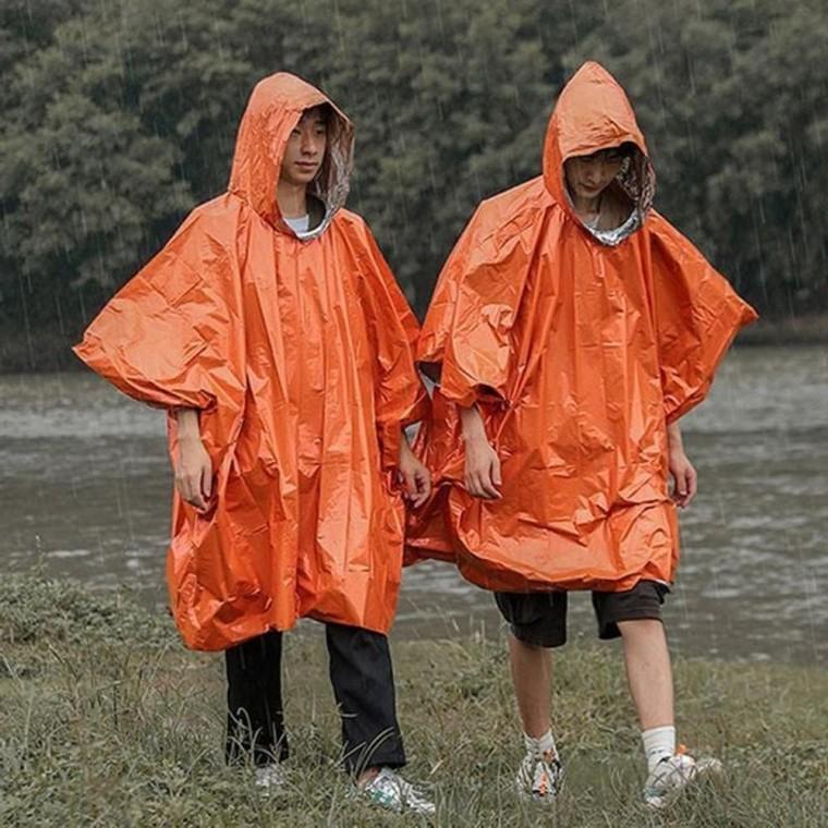 백패킹 비옷 밀착 1P 비상용 등산 트레킹 간편 레인코트