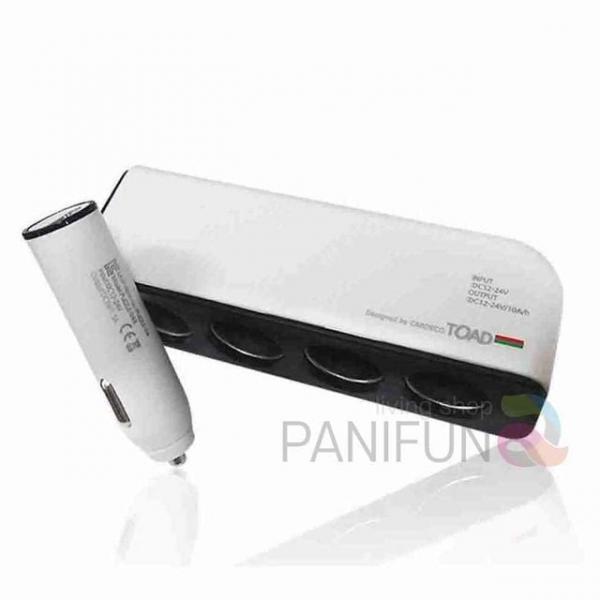 차량 USB 4구 소켓 자동차시거잭 차량용핸드폰충전기 차량충전기 차량용시거잭충전기 시거잭충전기