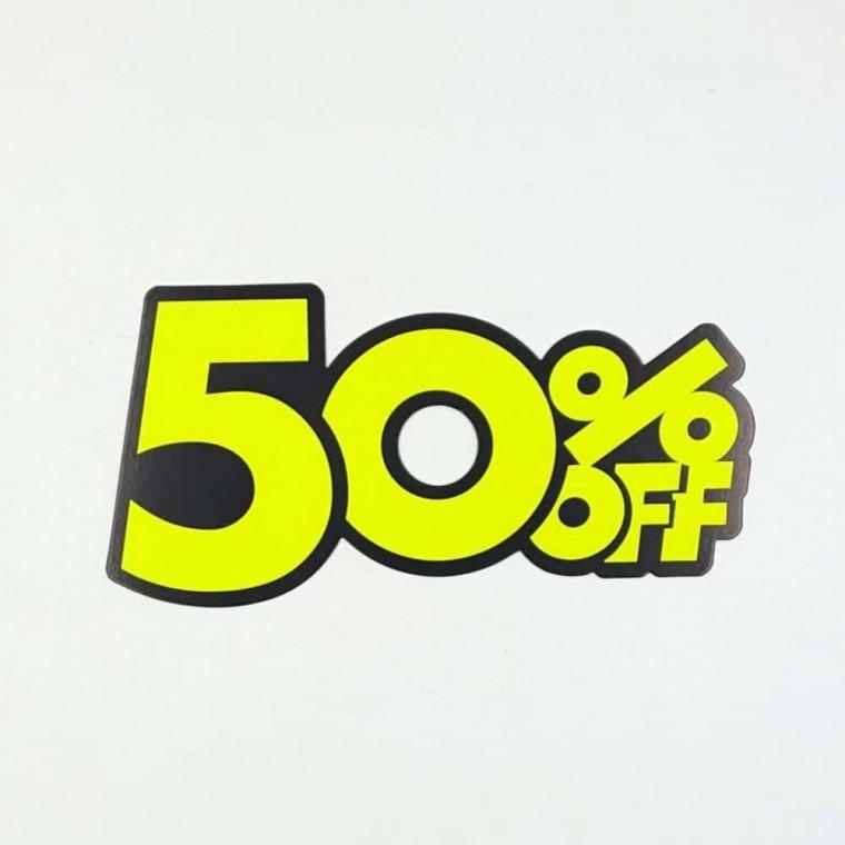50프로배너 10장 작은배너 종이POP 종이배너