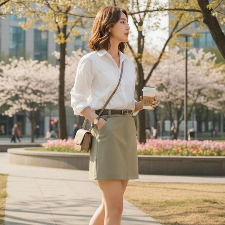 레인클 데이지 편리 속바지 미니 스커트