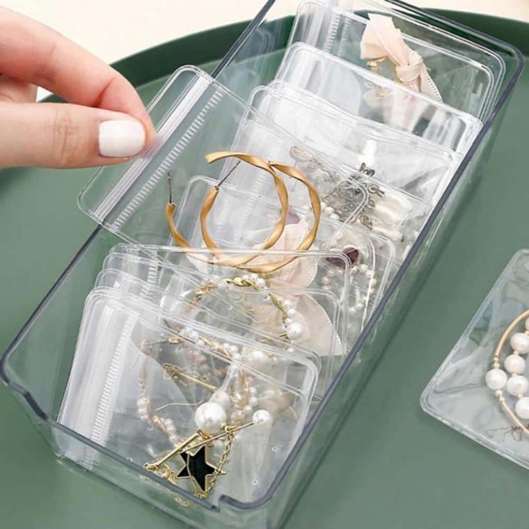 액세서리 파우치 6x8cm 지퍼백 주얼리보관함 악세사리봉투