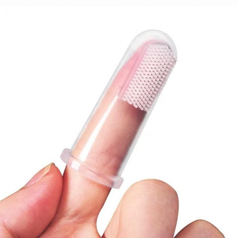 강아지 손가락칫솔 2P 애견양치 아기강아지양치 반려동물칫솔