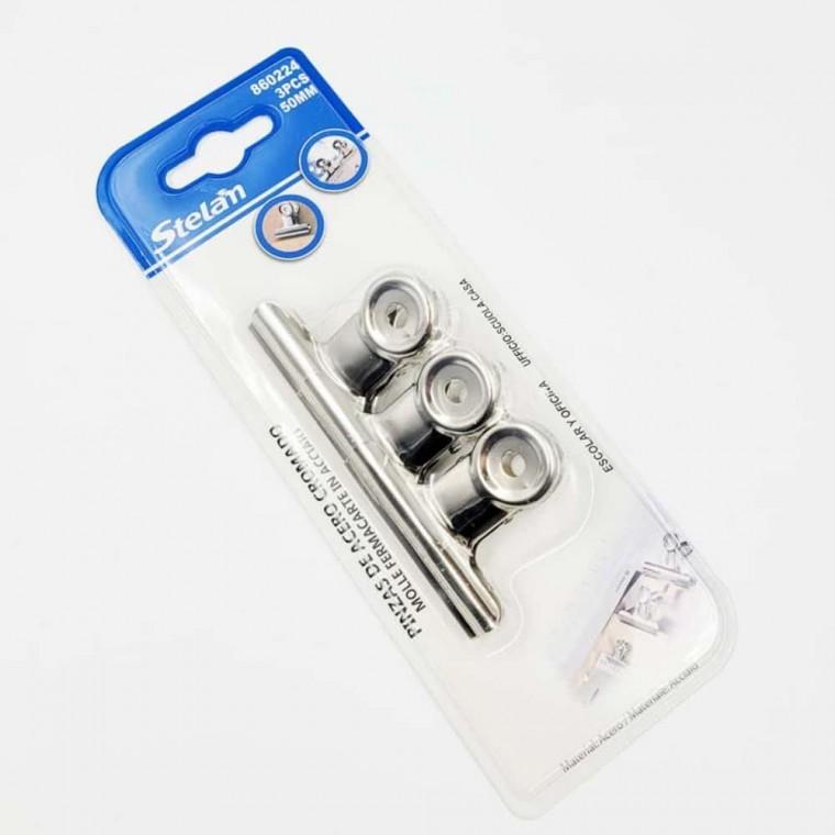 스틸 서류집게 50mm 3P 철클립 모서리집게 종이집게
