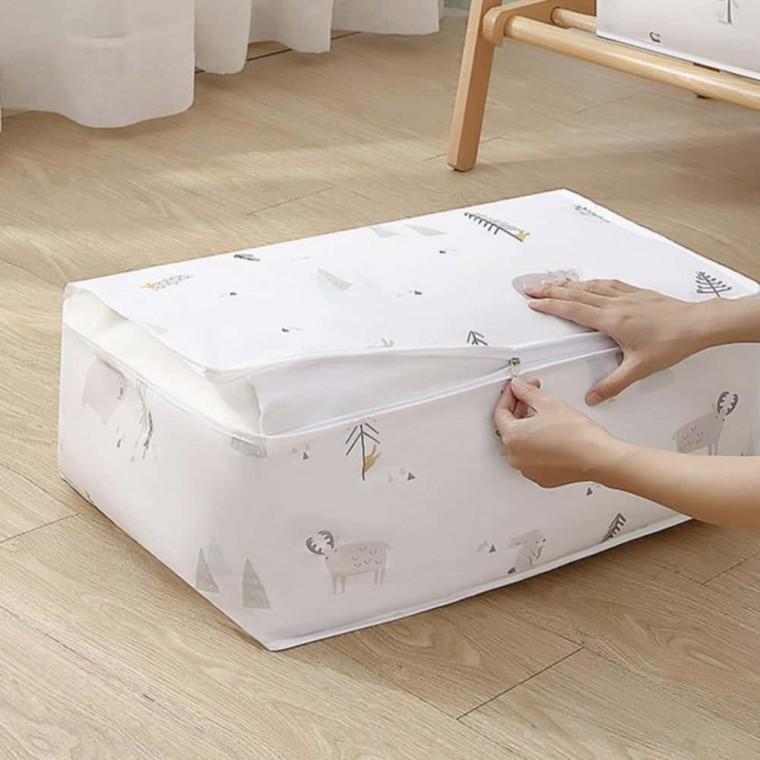 PEVA 의류 정리 상자 드레스룸수납 이불수납함 손잡이수납함