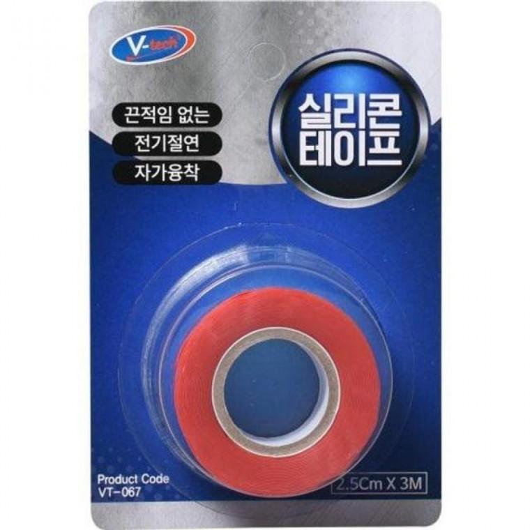 VT-067 브이텍실리콘테이프 편리 1EA (VT-067) x적색x 25mm x 3M