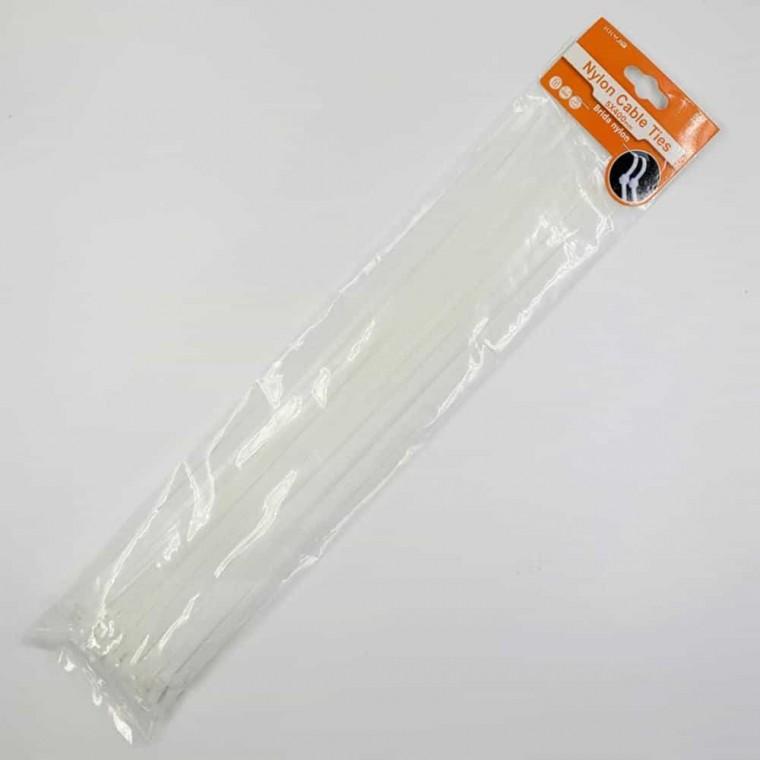 화이트 케이블 타이 40cm 50개