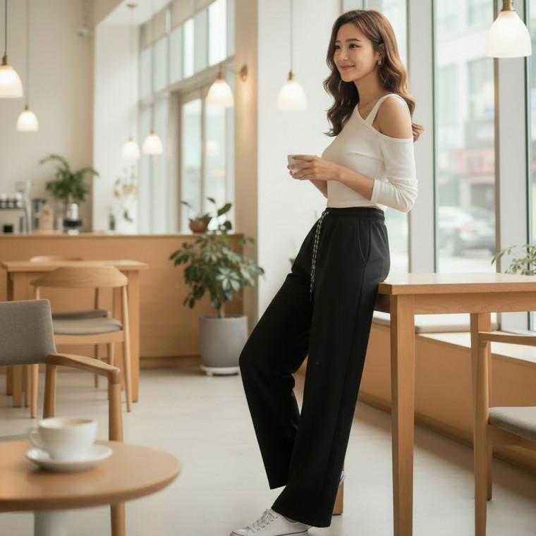핀탁 사이드 와이드팬츠