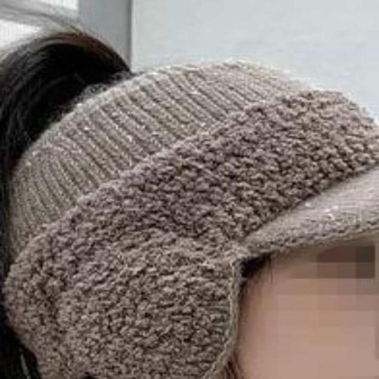 이어웜 니트모자 귀달이모자 겨울여성골프모자 여성겨울모자