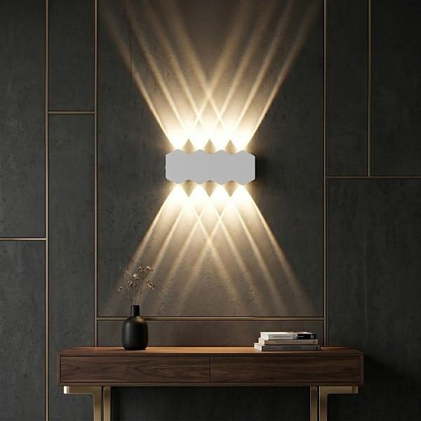 벽등 LED 육각4구 화이트 인테리어 간접등 XH-W1209B-8