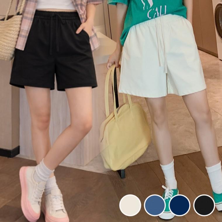 와이드핏 데님 반바지