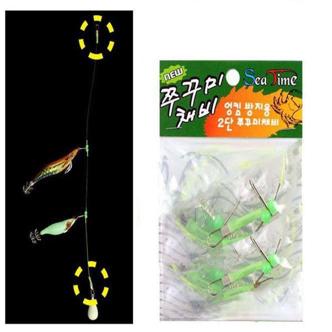 쭈꾸미 낚시 채비 도래 에기 오징어 문어 핀대 바다