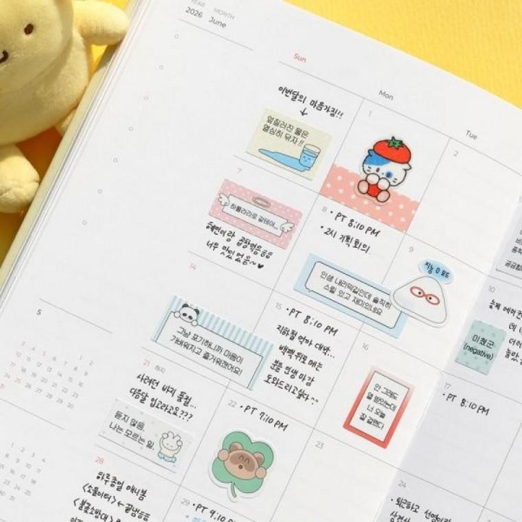 라벨 컨셉 활용도높은 스티커 구성 4 (6장)