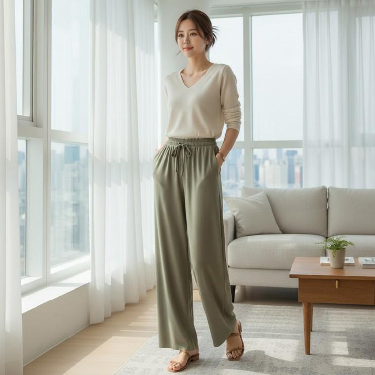 차르르핏 아이스쿨 모리카 와이드바지