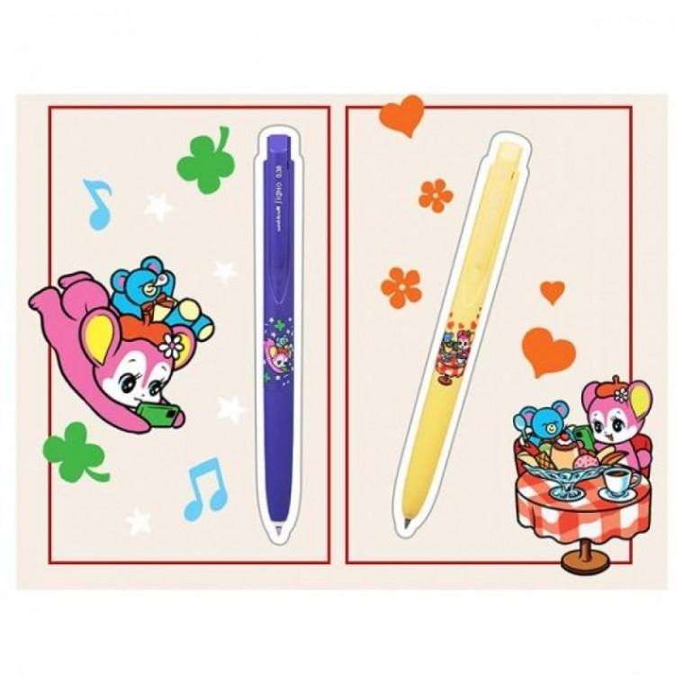유니볼 시그노 데일리 노크식 X 쇼와 쿠마짱 0.38mm (10개 1세트)