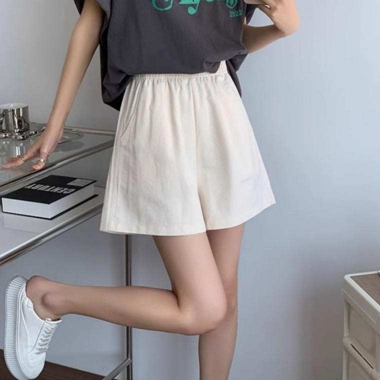 베이직 포켓 허리밴딩 반바지