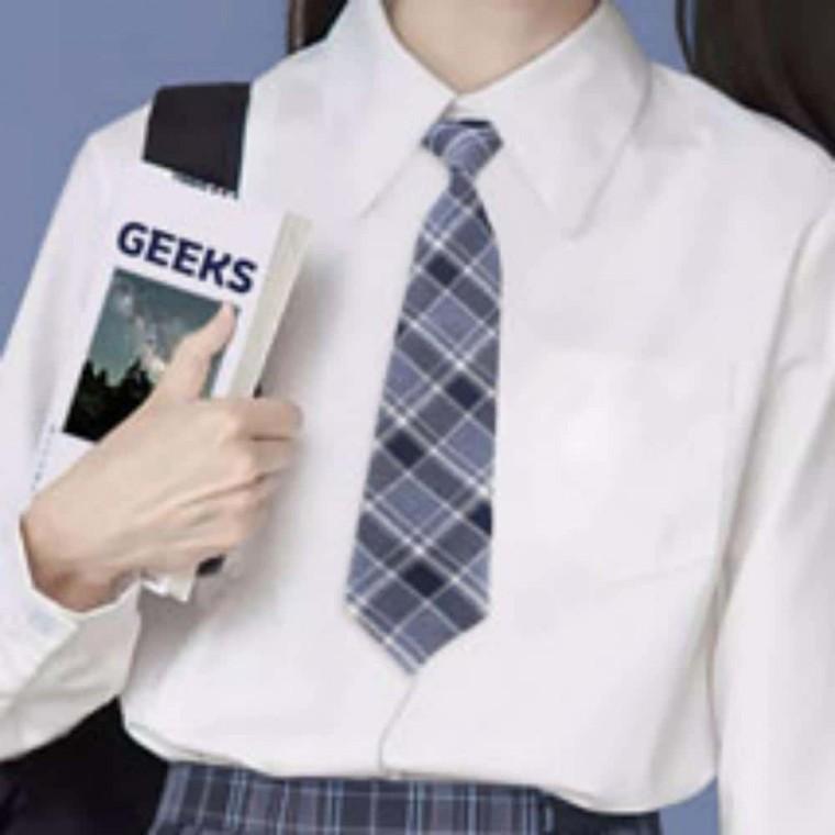 교복 자동 넥타이 블루 학생넥타이 교복스타일링 핑크넥타이