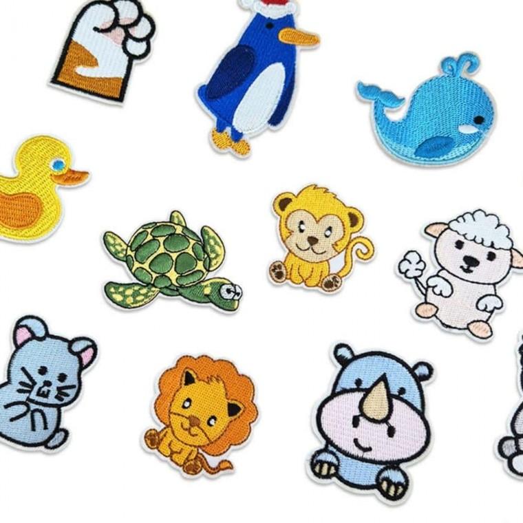 애니멀 패치 15개 패브릭패치 귀여운와펜 와펜패치