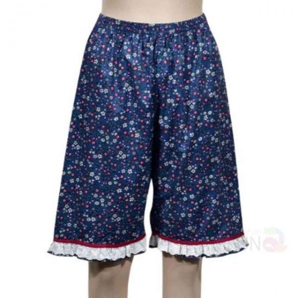 60수 꽃 레이스 5부 파마자 여자잠옷바지 여름잠옷바지 홈웨어 실내복반바지 집에서입는바지