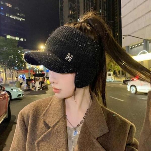 여성 니트썬캡 겨울챙모자 챙비니