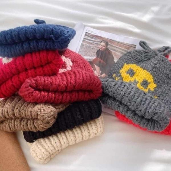 겨울 방한모자 두꺼운비니 꽈배기비니