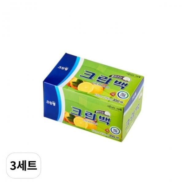크린랲 위생백 17cm x 25cm 미니 300매입3세트 크린