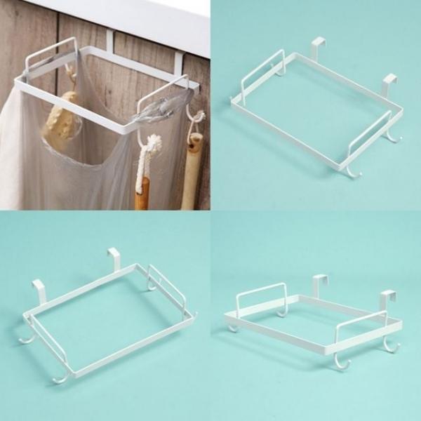 싱크 도어훅 쓰레기 봉투걸이 화이트 씽크대봉투거치대 봉지홀더 주방봉투거치대