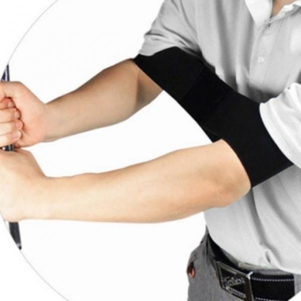 팔꿈치 스윙 골프 밴드 바른 자세