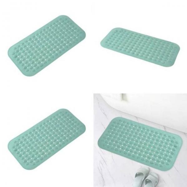 흡착 미끄럼방지 욕실매트 36x70cm 민트 화장실바닥매트 화장실미끄럼방지매트
