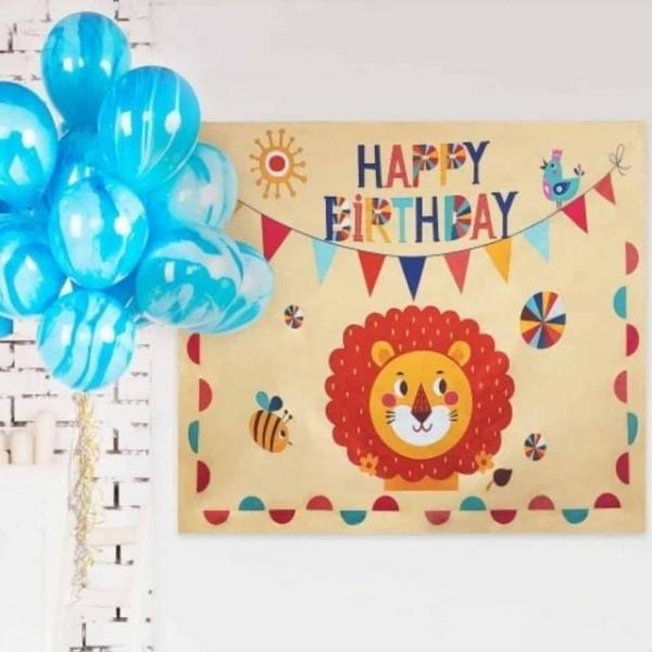 생일 친구들 포스터 대형 생일파티가랜드 생일축하현수막 생일패브릭