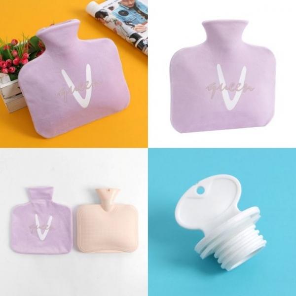 보온 물주머니 800ml 퍼플 허리 무릎