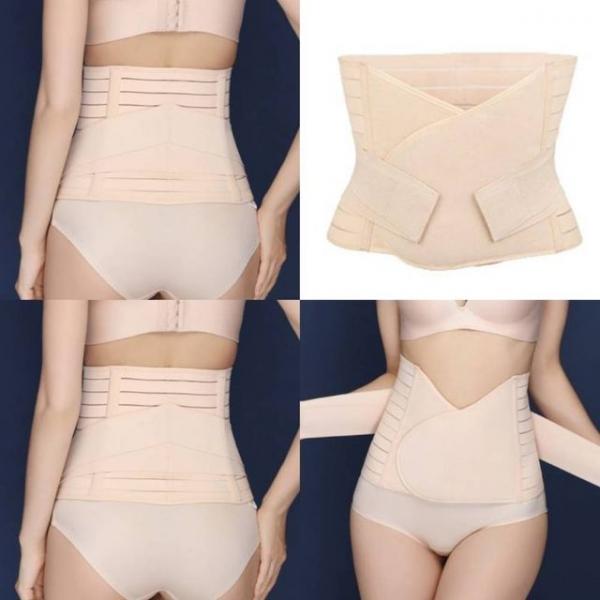 뱃살커버 이중압박 보정 복대 M 베이지 허리복대 여자보정속옷
