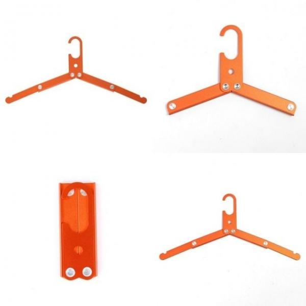 휴대용 2단 접이식 옷걸이 오렌지 셔츠옷걸이 여행용옷걸이